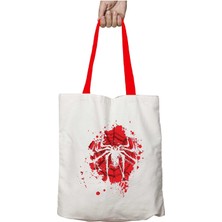 Kırmızı Kulplu The Spider Spiderman Red Version Yıkanabilir Omuz Çanta