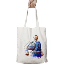 Basketbol Basketbolcu Dizayn Iki Taraf Kalıcı Yıkanabilir Okul Plaj Omuz Bez Çanta