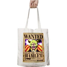 Wanted Hamlet Anime Iki Tarafı Kalıcı Baskılı Yıkanabilir Çanta
