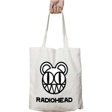 Radiohead Grup Iki Taraf Kalıcı Yıkanabilir Okul Plaj Omuz Bez Çanta