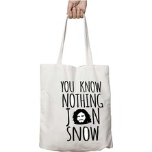 Game Of Thrones You Know Nothing G Iki Taraf Kalıcı Yıkanabilir Okul Plaj Omuz Bez Çanta