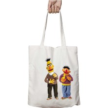 Edi ile Büdü Ayakta Iki Taraf Kalıcı Yıkanabilir Okul Plaj Omuz Bez Çanta