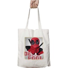 My Name Is Pool Deedpool Iki Tarafı Kalıcı Baskılı Yıkanabilir Okul Plaj Omuz Bez Çantası
