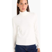 DeFacto Regular Fit Yarım Balıkçı Yaka Triko Kazak E8498AX25WN