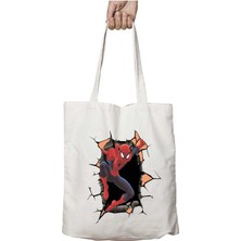 Spiderman Örümcek Adam Yırtık Iki Taraf Kalıcı Yıkanabilir Okul Plaj Omuz Bez Çanta
