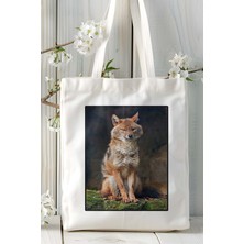 Çakal Baskılı Omuz Çanta Kişiye Özel Model 2