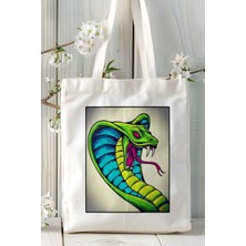 Kobra Baskılı Omuz Çanta Kişiye Özel Model 3