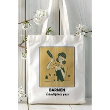 Barmen Baskılı Bez Omuz Çantası Kişiye Özel Model 1