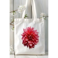 Yıldız Çiçeği Baskılı Bez Çanta Kişiye Özel Model 2