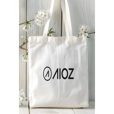 Aioz Network Baskılı Bez Çanta Kişiye Özel Model 1