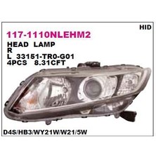 DEPO-117-1110LNLEHM2 - On Far Sol Honda Cıvıc 11-15 Xenonlu Tıp