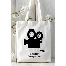 Oyuncu Baskılı Bez Omuz Çantası Kişiye Özel Model 6