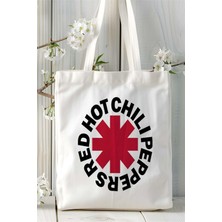 Red Hot Chili Peppers Baskılı Bez Çanta Kişiye Özel Model 1