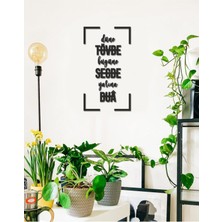 Siyah Duvar Yazısı, Günlük Motivasyon ve Mantra Dekorasyonu