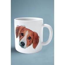 Spaniel Köpek Isimli Kişiye Özel Baskılı Kupa Bardak Pırıltı