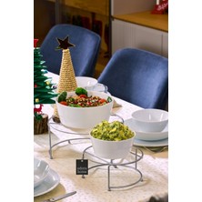 Şeffaf Pleksi Küçük Ikramlık Sunumluk Seti, Paslanmaz Metal Dekorasyon Aksesuarı