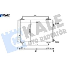 Klima Radyatörü 307-308-RCZ-5008-3008-TEPEE Kale Radyatör  6455.CX/ 6455.GH  Peugeot, Ds, Cıtroen 200ABC090