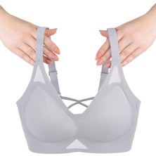 Balensiz Push Up Dikişsiz Çıkarılabilir Pedli Nefes Alan Sporcu Sütyen