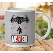 Vader Tie Fighter Manga Style Star Wars Iki Tarafı Baskılı Kupa Bardak
