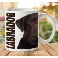 Labrador Köpek Iki Tarafı Baskılı Kupa Bardak