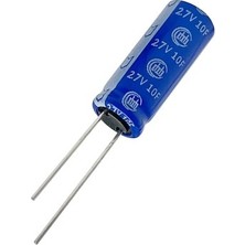 10F 2.7V Süpercap 10X25MM Dıp Süper Kapasitör Enerji Depolama Güneş Rüzgar Akü Batarya Güç Kaynağı