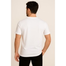  Jordon  Baskılı T-Shirt Beyaz