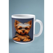 York Shire Terrier Köpek Isimli Kişiye Özel Baskılı Kupa Bardak Navi Pet