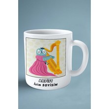 Arpist Baskılı Kupa Bardak Çift Taraflı Baskı Kişiye Özel Model 3