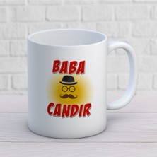 Babalar Günü Baba Candır Iki Tarafı Baskılı Kupa Bardak