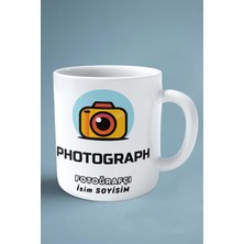 Fotoğrafçı Fotoğraf Meslek Baskılı Kupa Bardak Çift Taraflı Baskı Kişiye Özel Model 3