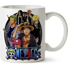 One Piece Iki Tarafı Baskılı Kupa Bardak