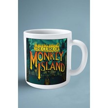 Monkey Island Oyun Baskılı Kupa Bardak Çift Taraflı Baskı Kişiye Özel Model 3