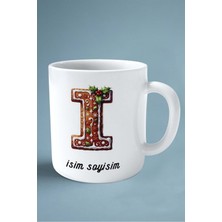 Noel Yeni Yıl Yeniyıl Hediye Isimli Kişiye Özel 2024 Baskılı Kupa Bardak I Harfi