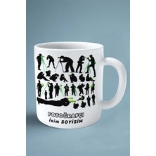 Fotoğrafçı Fotoğraf Meslek Baskılı Kupa Bardak Çift Taraflı Baskı Kişiye Özel Model 2