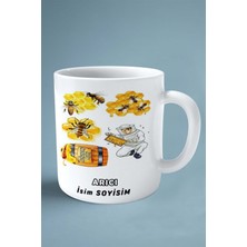 Arıcı Arı Baskılı Kupa Bardak Çift Taraflı Baskı Kişiye Özel Model 4