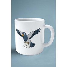 Güvercin Baskılı Kupa Bardak Çift Taraflı Kişiye Özel Model 1