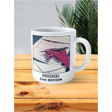 Sekreter Meslek Baskılı Kupa Bardak Çift Taraflı Baskı Kişiye Özel Model 13