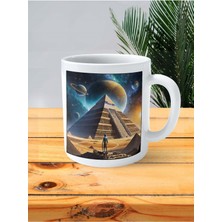 Giza Piramidi Baskılı Kupa Bardak Kişiye Özel Desen 2
