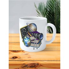 Astronomi Baskılı Kupa Bardak Kişiye Özel Model 2