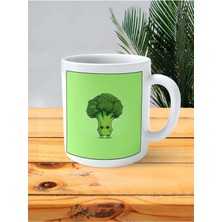 Brokoli Baskılı Kupa Bardak Kişiye Özel Desen 4