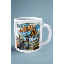 Sunset Over Drive Oyun Baskılı Kupa Bardak Çift Taraflı Baskı Kişiye Özel Model 1