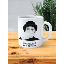 Pandomimci Pandomim Meslek Baskılı Kupa Bardak Çift Taraflı Baskı Kişiye Özel Model