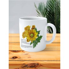 Kasımpatı Baskılı Kupa Bardak Kişiye Özel Model 1