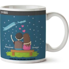 Kişiye Özel Seni Seviyorum Uçak Yazı Kupa Bardak