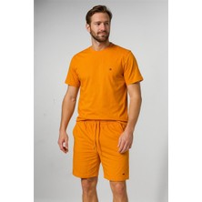 Tommy Şortlu Takım Clasic Düz Turuncu