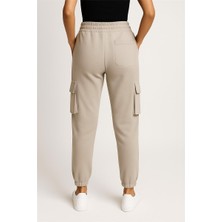 Off White Eşofman Altı Taş Rengi