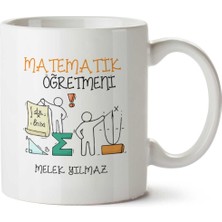 Kişiye Özel Matematik Öğretmeni (12) Kupa Bardak