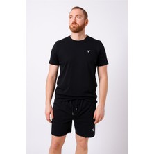 Gantt Şort + T-Shirt Takım Siyah