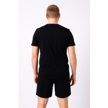 Gantt Şort + T-Shirt Takım Siyah