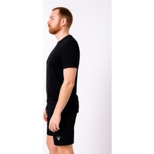 Gantt Şort + T-Shirt Takım Siyah